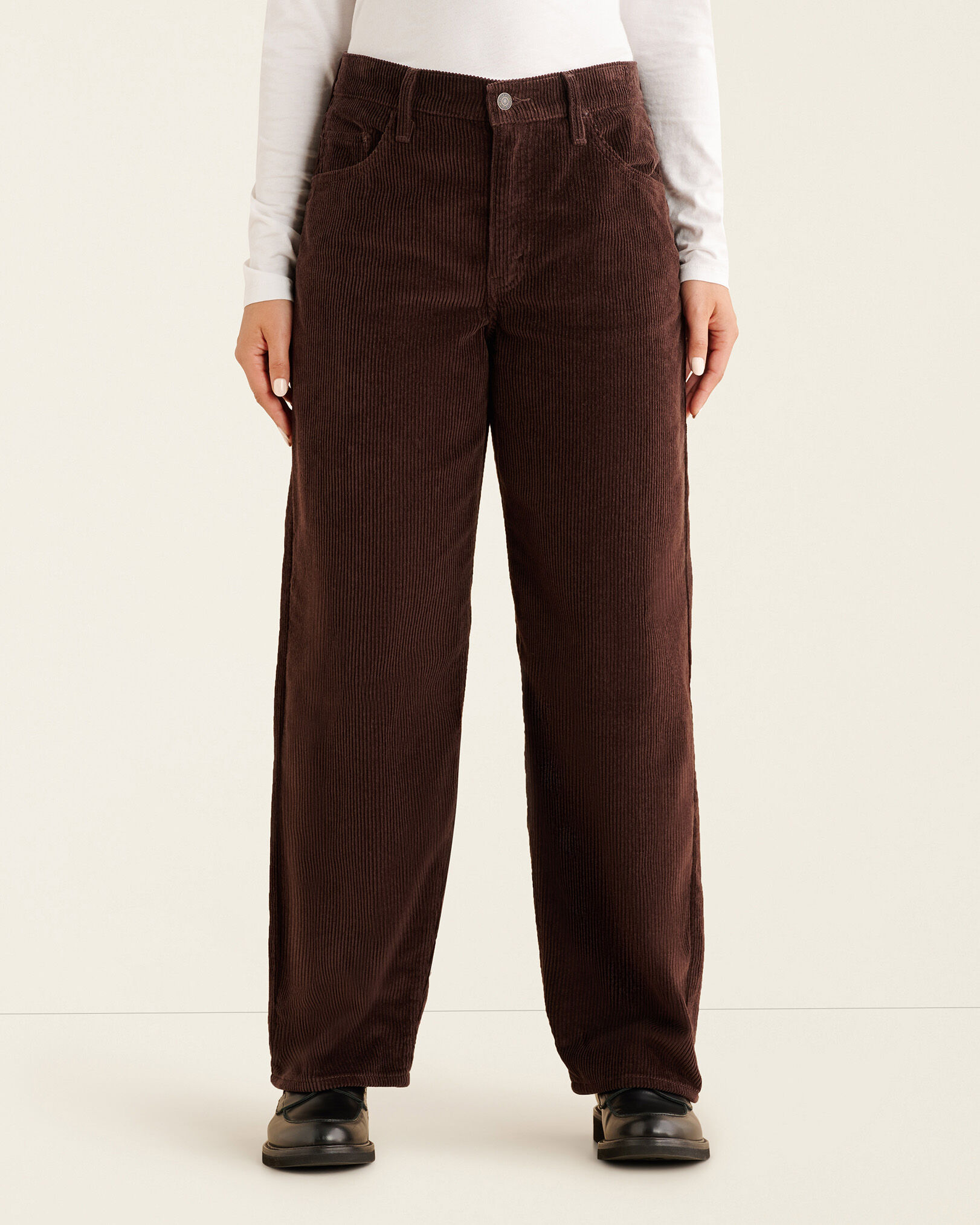 Ladies brown store jeans