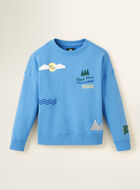 Kids Nature Club Graphic Crew Sweatshirt