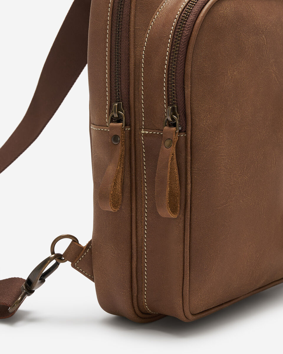 Grand sac à bandoulière Trinité en cuir Tribe