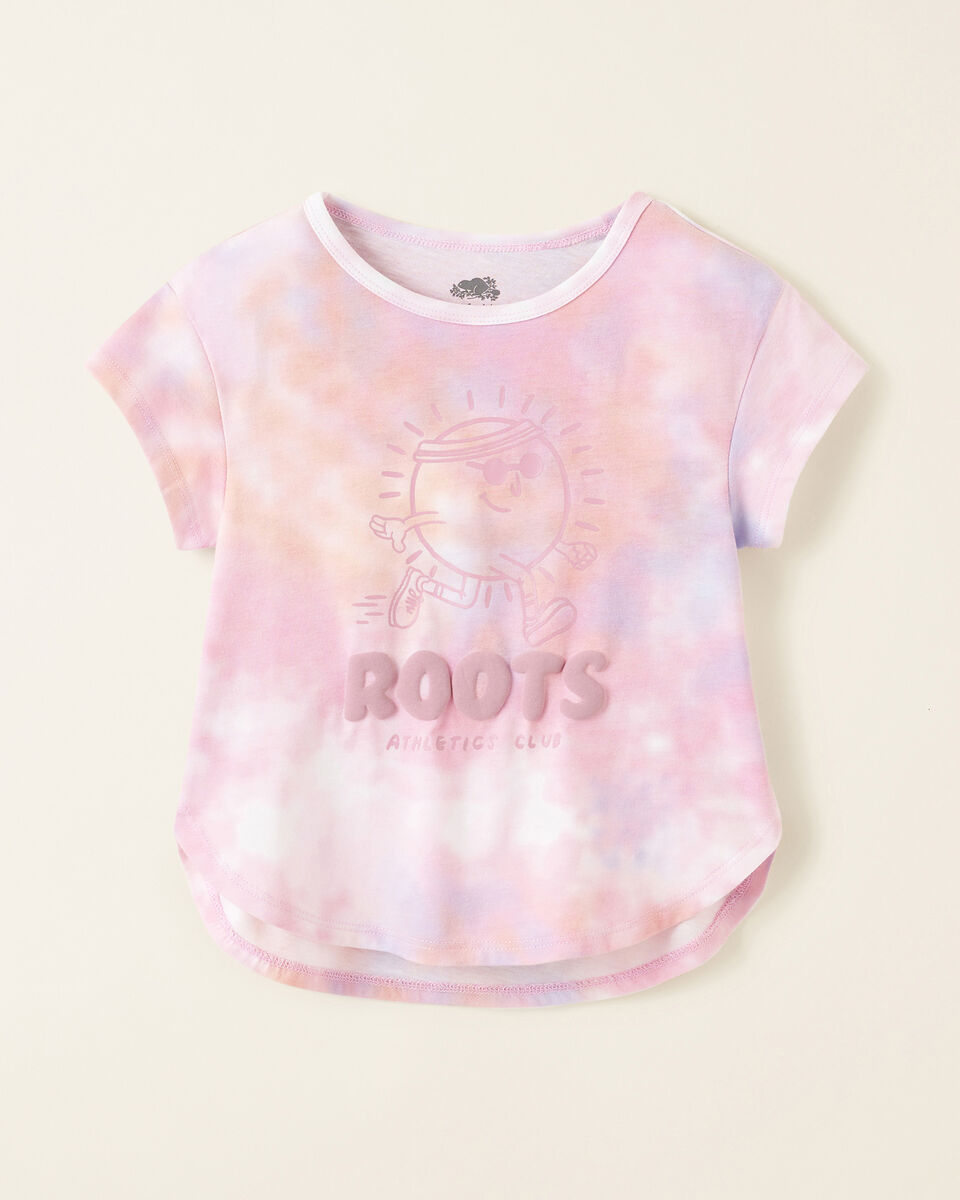 Roots Toddler Girls Athletics Club T-Shirt. 1