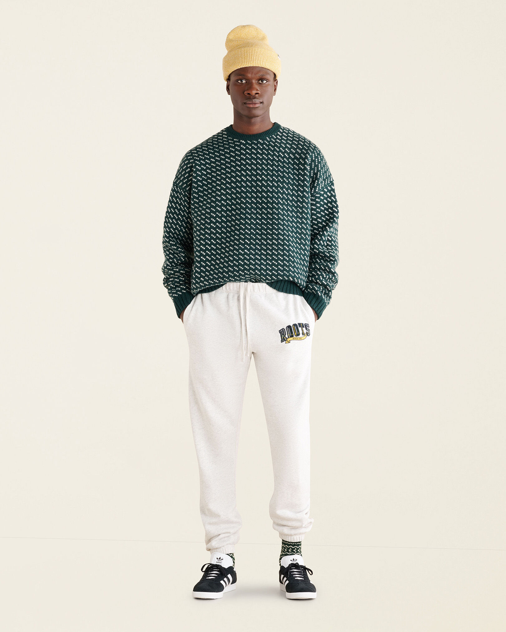 Plaid Applique Sweatpant