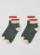 Adult Cotton Cabin Ankle Sock 2 Pack
