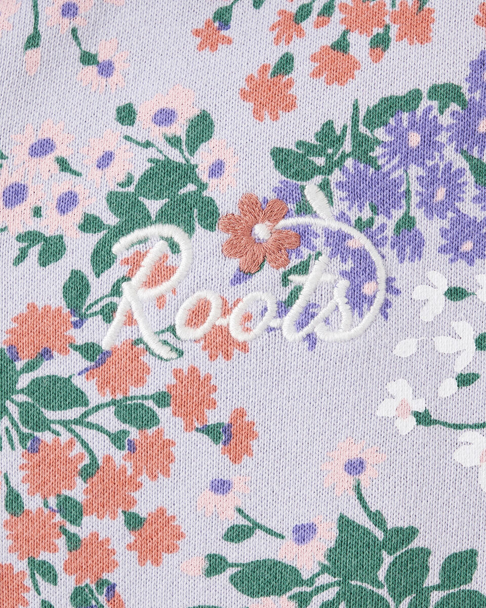 Chandail original à capuchon et glissière motif floral pour enfants