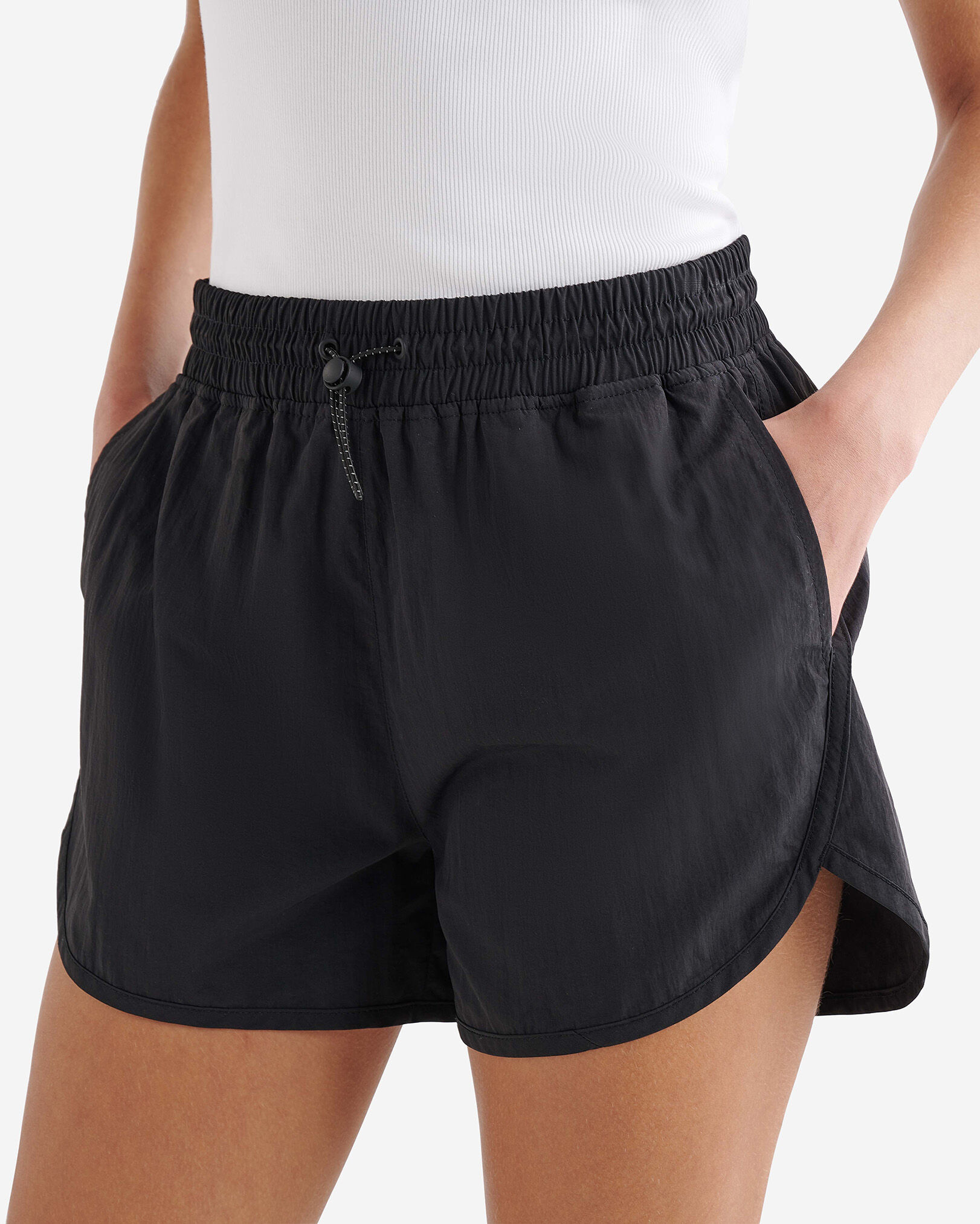 Nylon shorts with pockets on sale