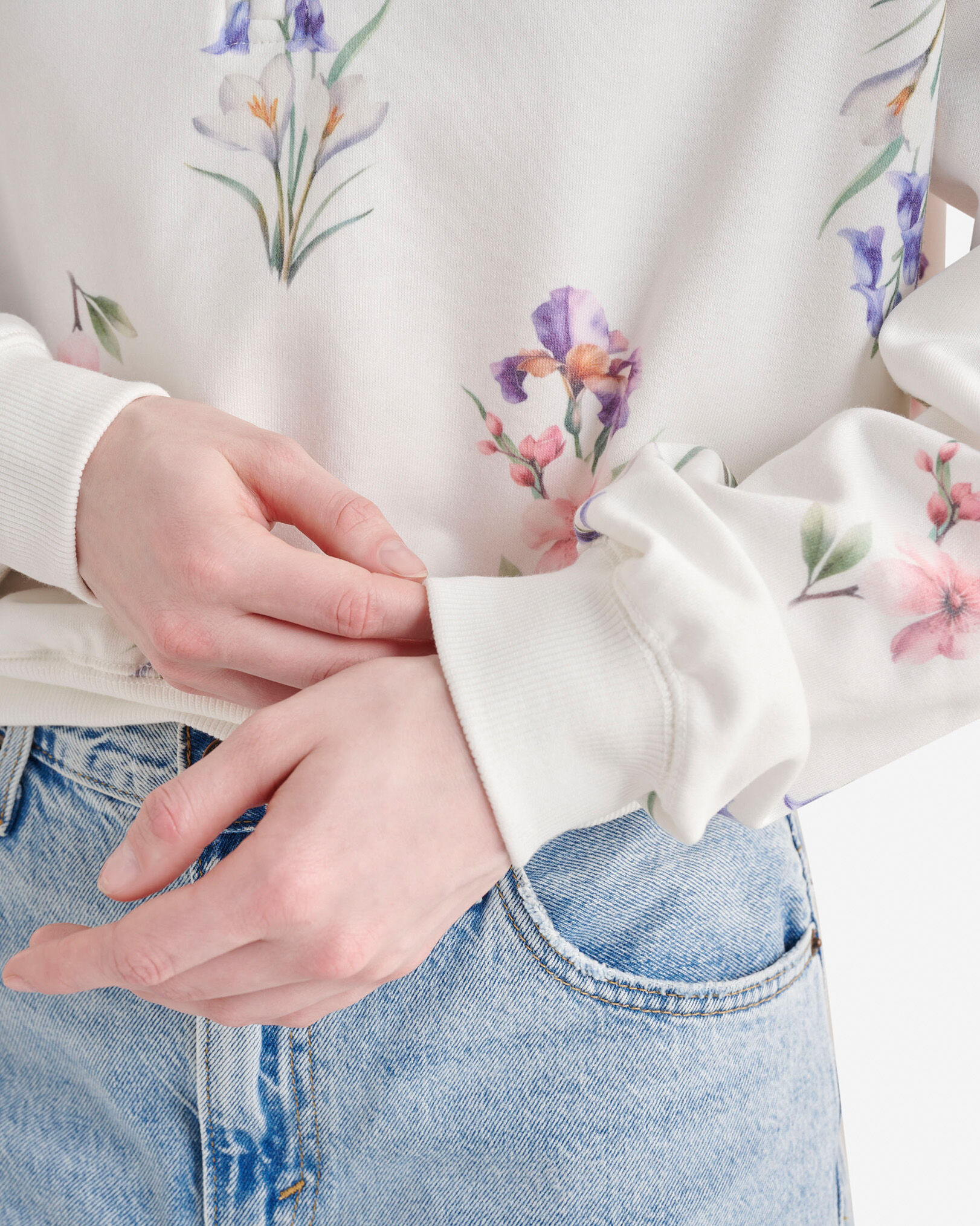 Cooper Floral Half Zip Stein