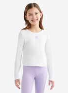 T-shirt sport &agrave; ourlet tulipe ajust&eacute; pour filles