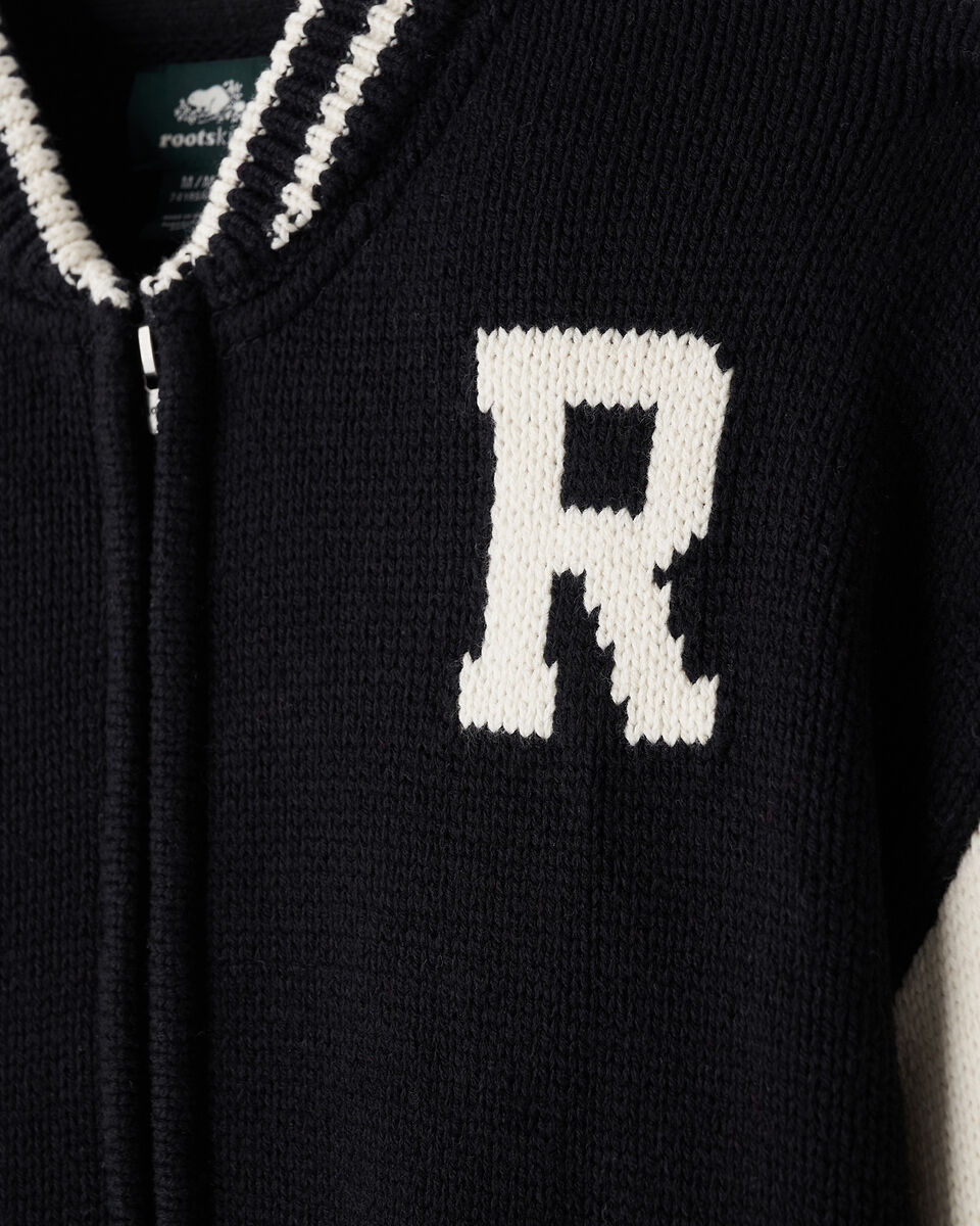 Kids Roots Knit Varsity Jacket