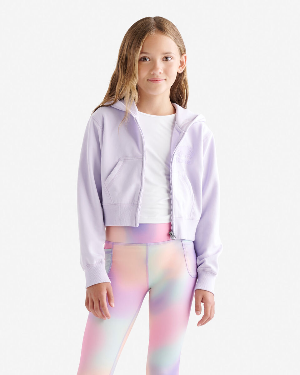 Girls Organic Cooper Shrunken Zip Hoodie
