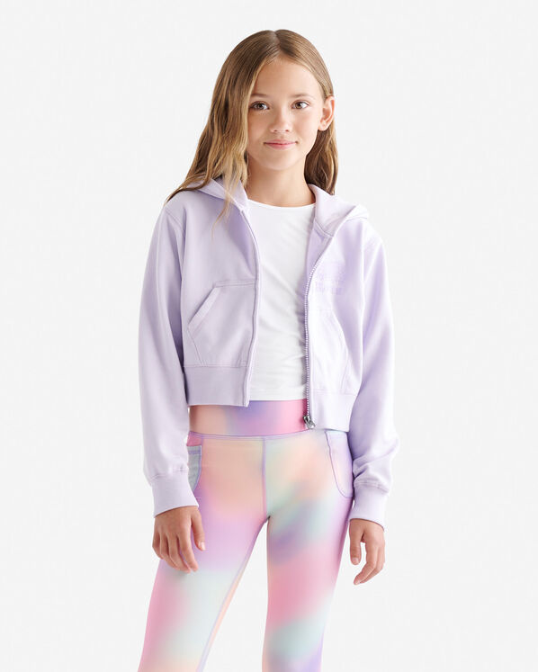 Girls Organic Cooper Shrunken Zip Hoodie
