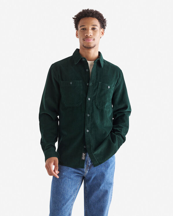 Chemise de travail en velours côtelé
