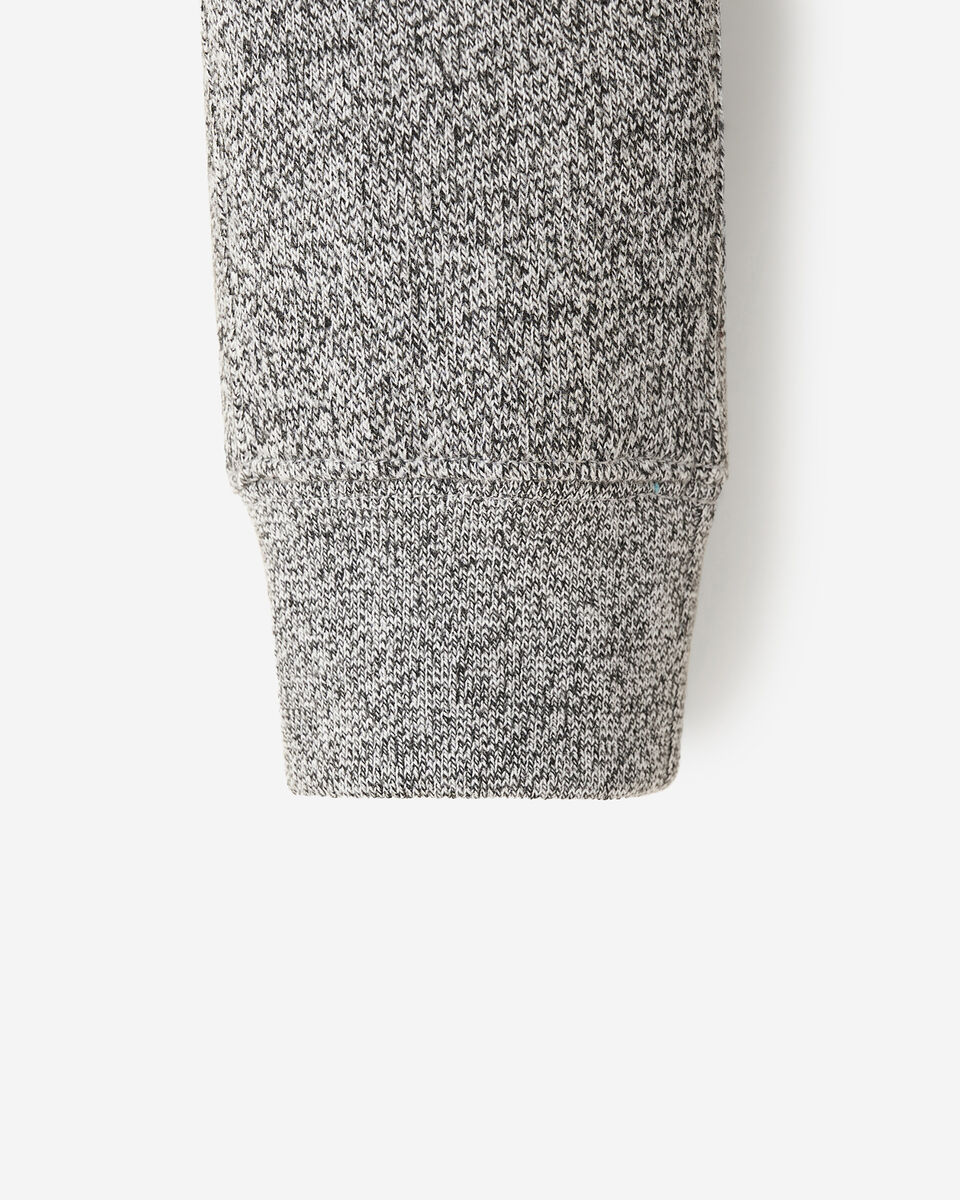 Pantalon ajusté à cheville côtelée en molleton de coton bio pour toutes-petites