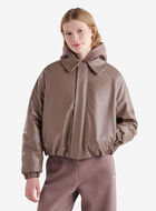 Leather Bubble Jacket