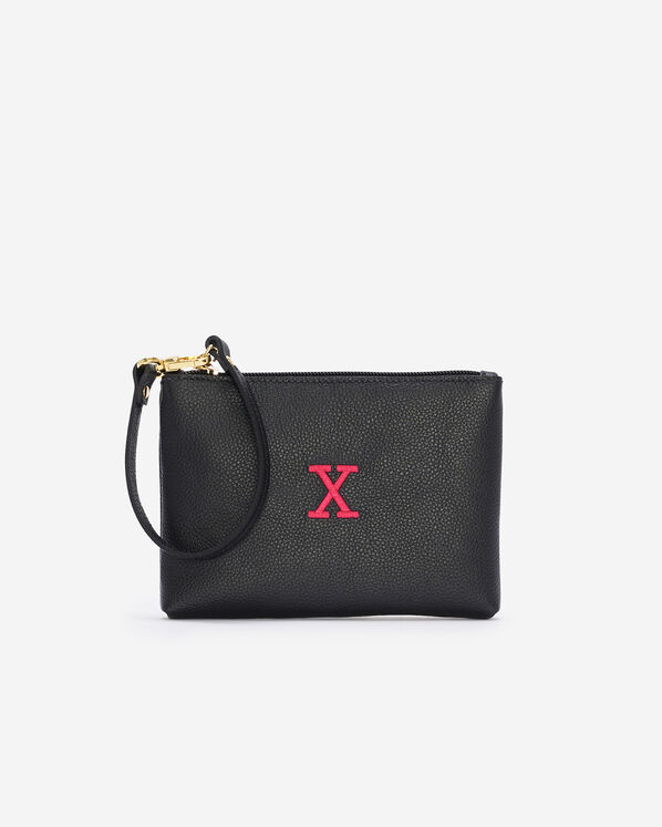 Monogram Wristlet Black