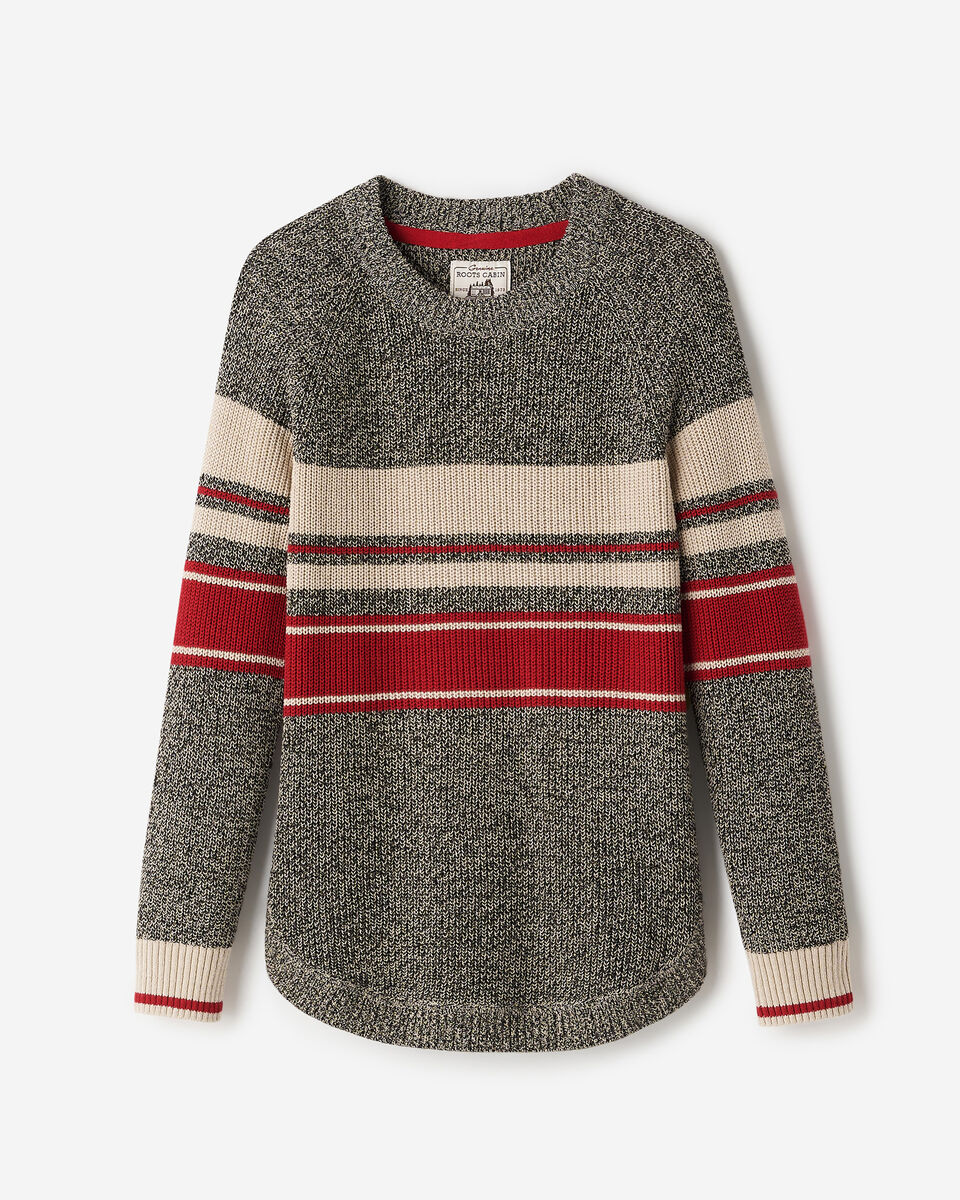 Cabin Stripe Shaker Crew Sweater