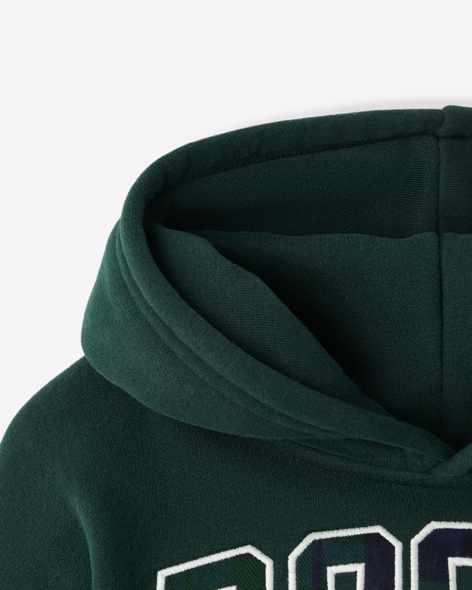 Toddler Plaid Applique Hoodie