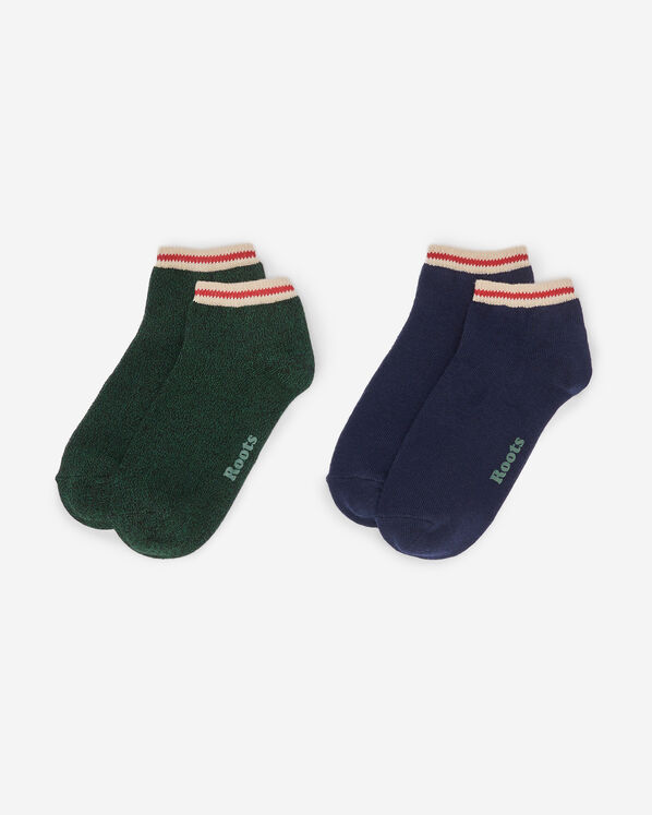 Adult Cotton Cabin Ped Sock 2 Pack