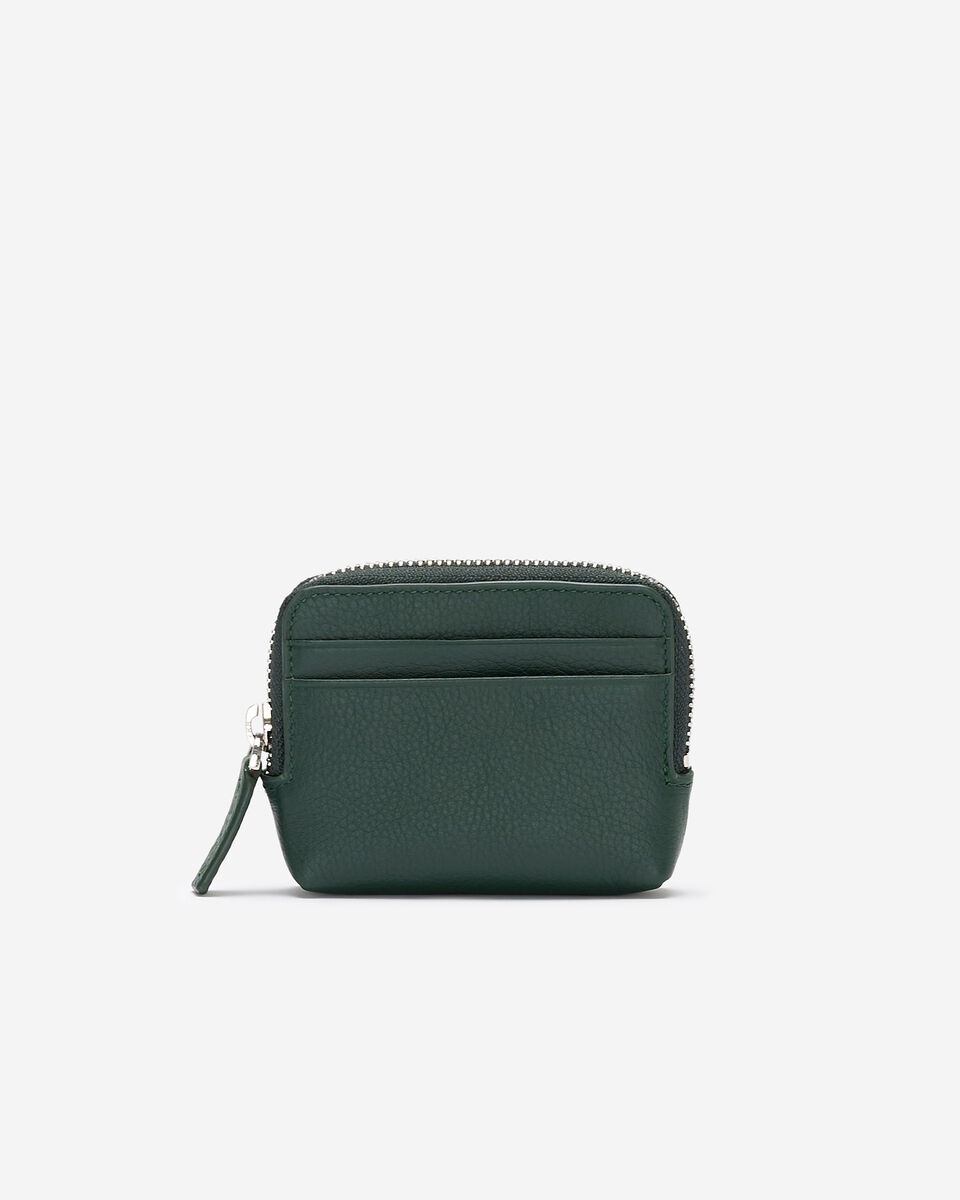 Pochette &agrave; glissi&egrave;re pour cartes en cuir Cervino