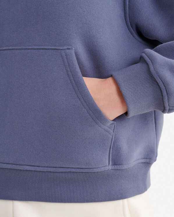 Chandail &agrave; capuchon en molleton nuage