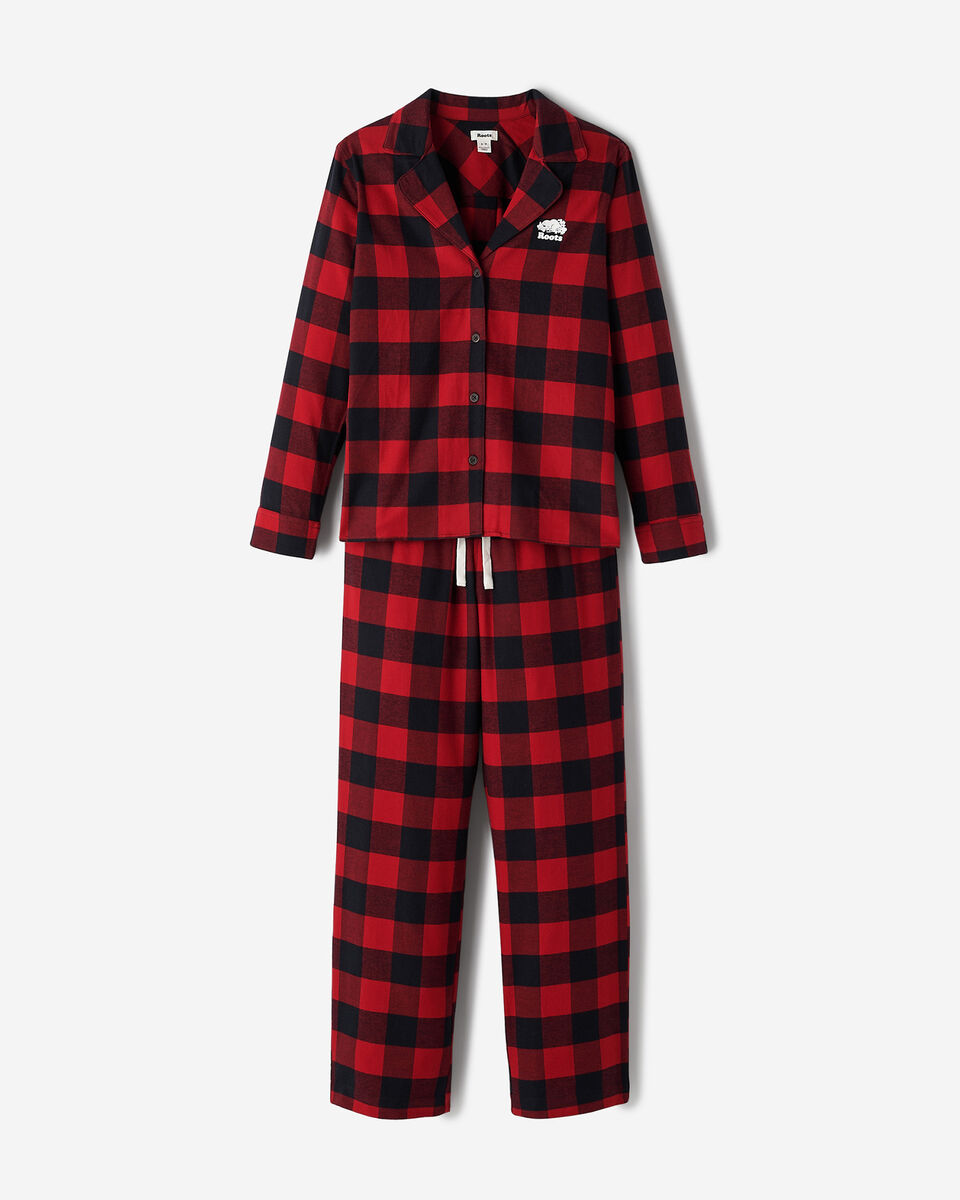 Womens Park Plaid Pajama Set