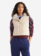 Roots Down Puffer Crop Vest