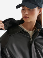 Leather Bubble Jacket