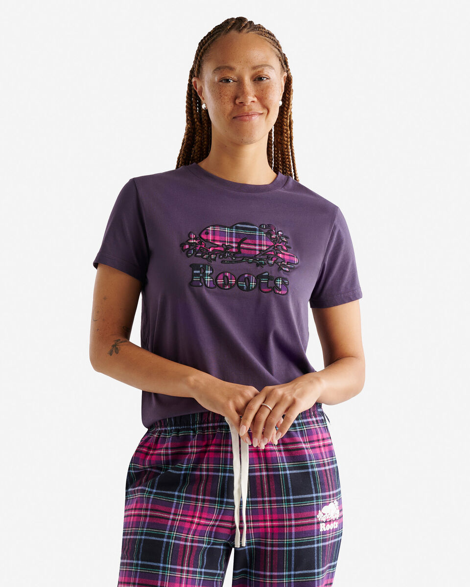 T-shirt à carreaux Inglenook pour femmes
