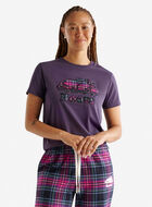 T-shirt à carreaux Inglenook pour femmes