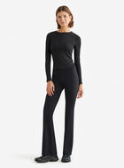 Chandail henley ajust&eacute; &agrave; manches longues en tissu c&ocirc;tel&eacute; Roam