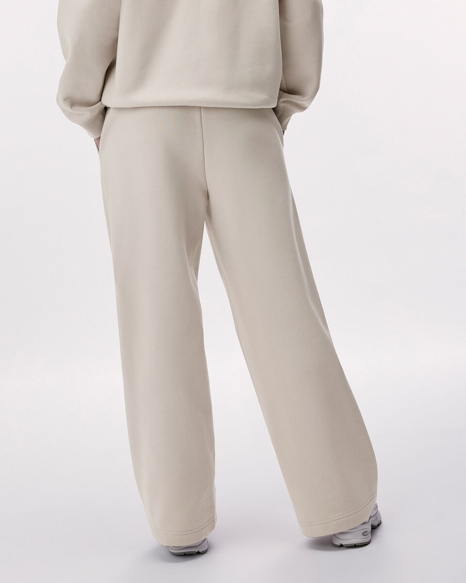 Pantalon &agrave; jambe large en molleton de coton bio Cooper