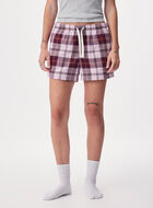Short de pyjama &agrave; carreaux pour femme