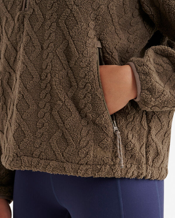 Cable Shearling Fleece Half Zip Cable Shearling Fleece Half Zip