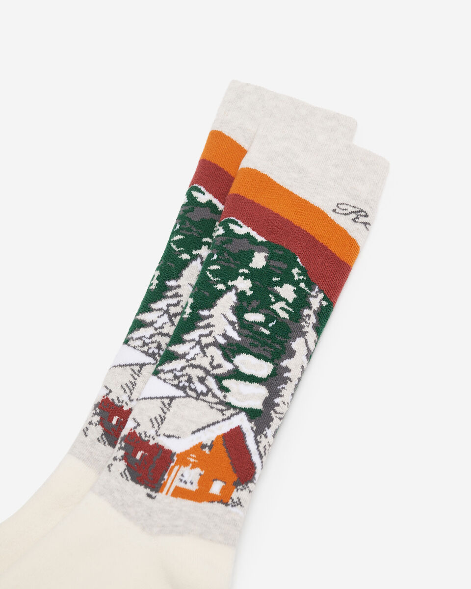 Chaussettes en tricot intarsia Paysage pour adultes