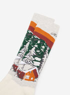 Chaussettes en tricot intarsia Paysage pour adultes