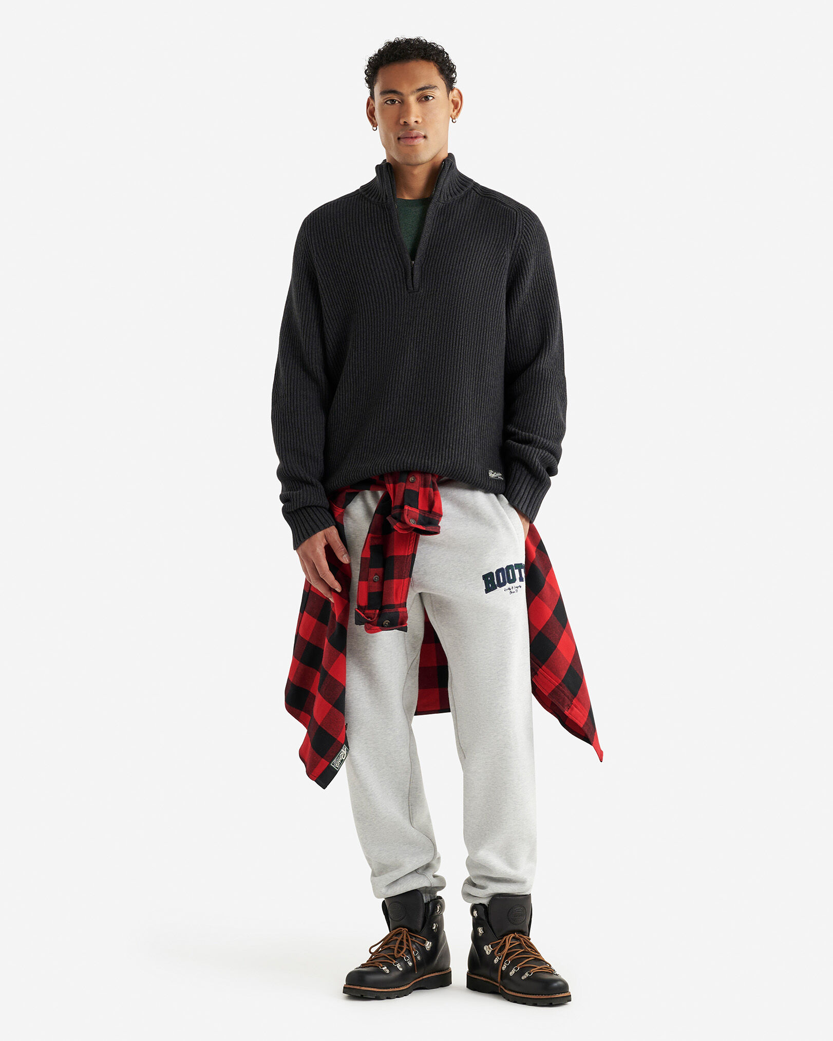 Robson Shaker Half Zip | Roots