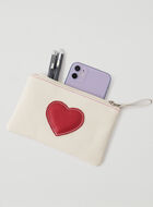 Heart Medium Zip Pouch Cervino