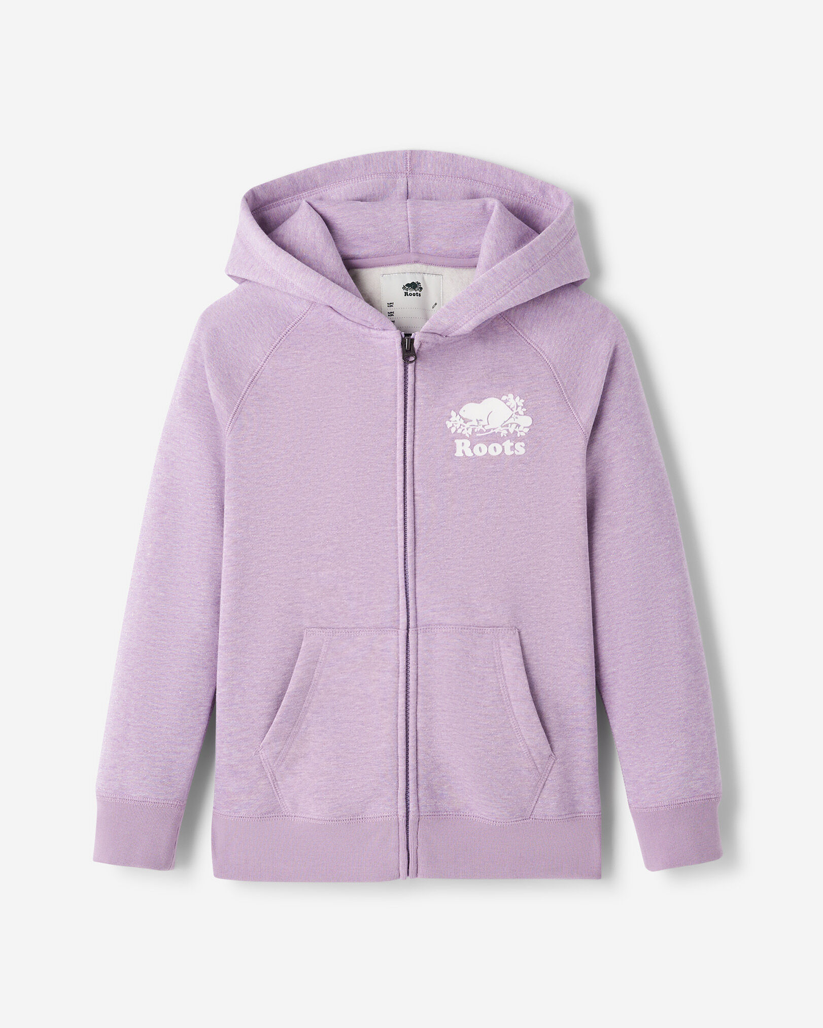 Kids Original Sparkle Full Zip Hoodie | Roots