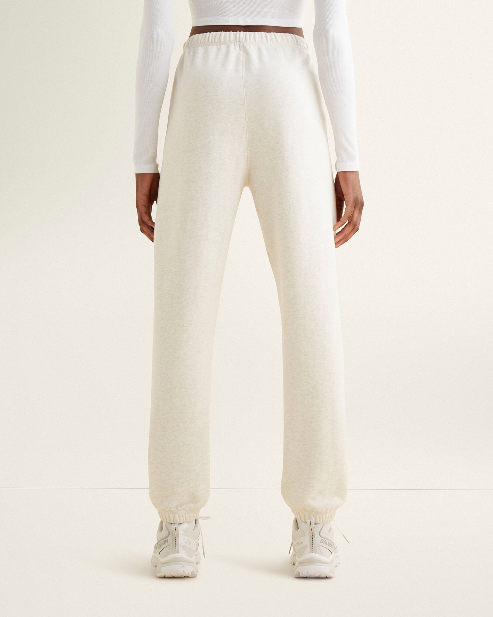 White high sale waisted sweatpants