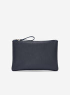Grande pochette &agrave; glissi&egrave;re en cuir Cervino