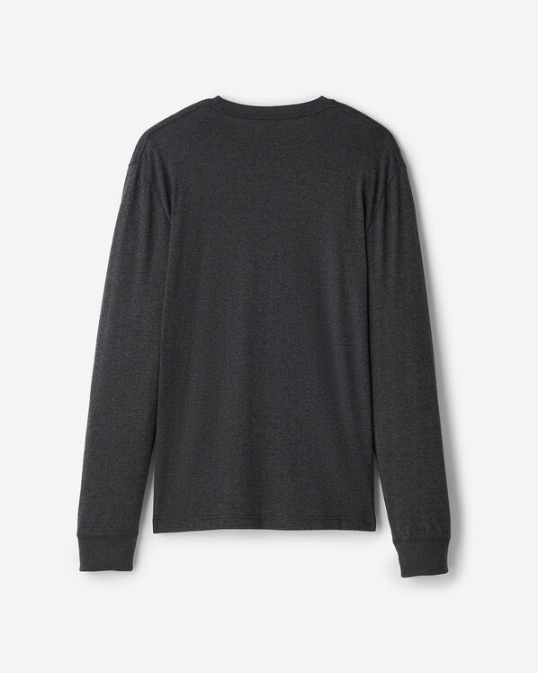 T-shirt &agrave; manches longues &agrave; motif poivr&eacute; en coton biologique pour homme