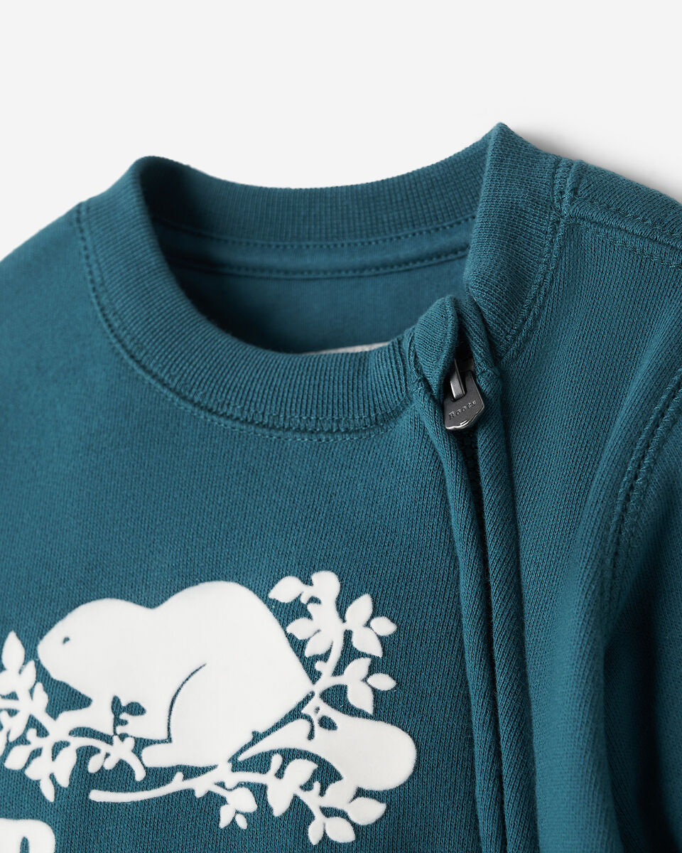 Barboteuse originale Cooper le castor en coton bio pour b&eacute;b&eacute;s