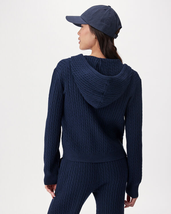Bowen Cable Knit Full Zip Hoodie