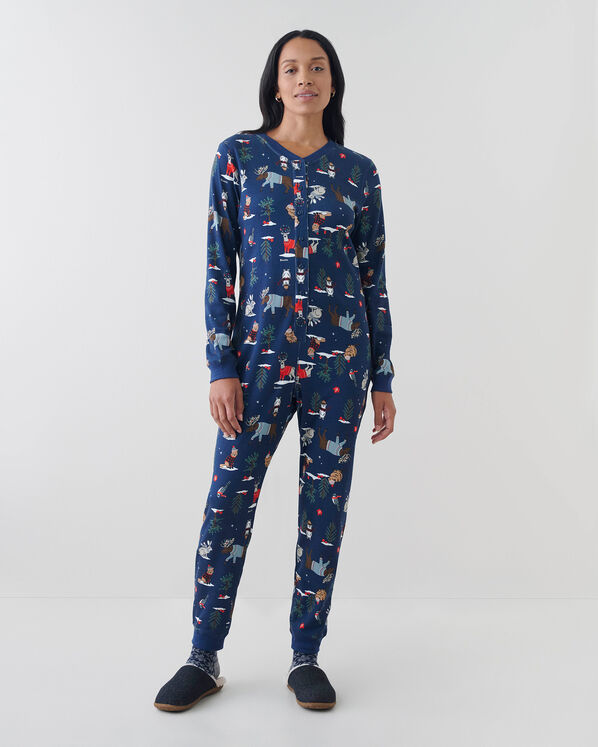 Womens Winter Wonderland Pajama Onesie