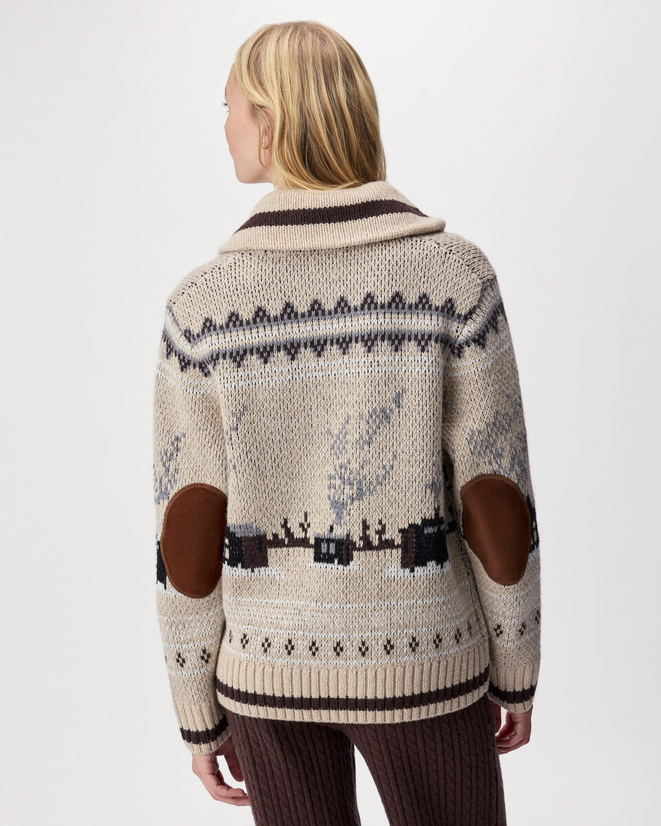Cardigan-ch&acirc;le Cabane &agrave; motifs Fair Isle