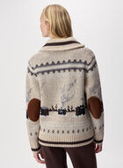 Cardigan-ch&acirc;le Cabane &agrave; motifs Fair Isle
