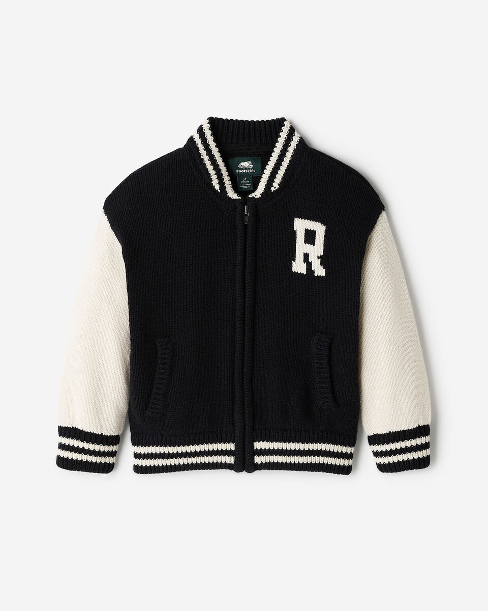 Toddler Roots Knit Varsity Jacket