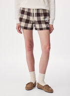 Short de pyjama &agrave; carreaux pour femme
