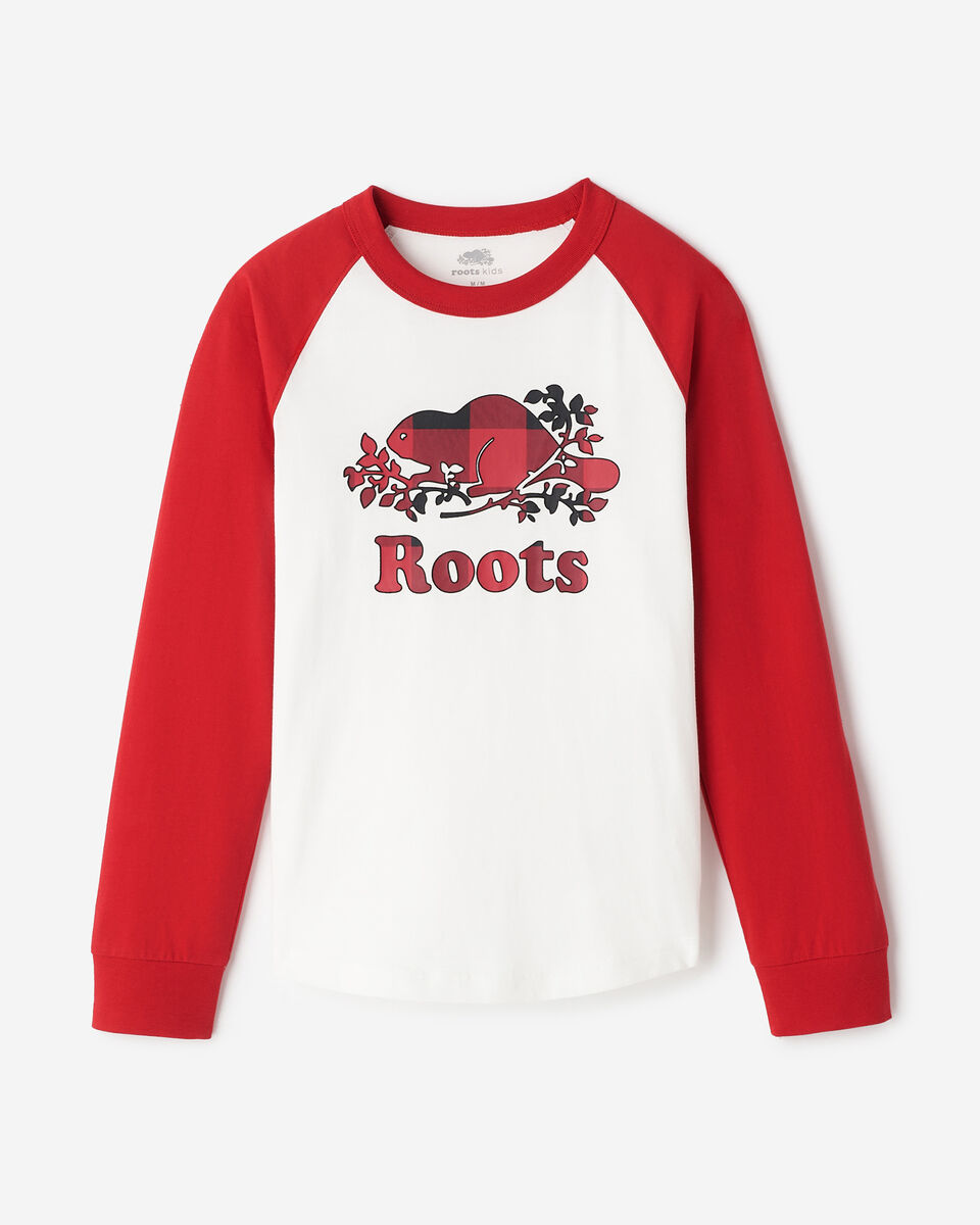 Kids Plaid Baseball T-Shirt