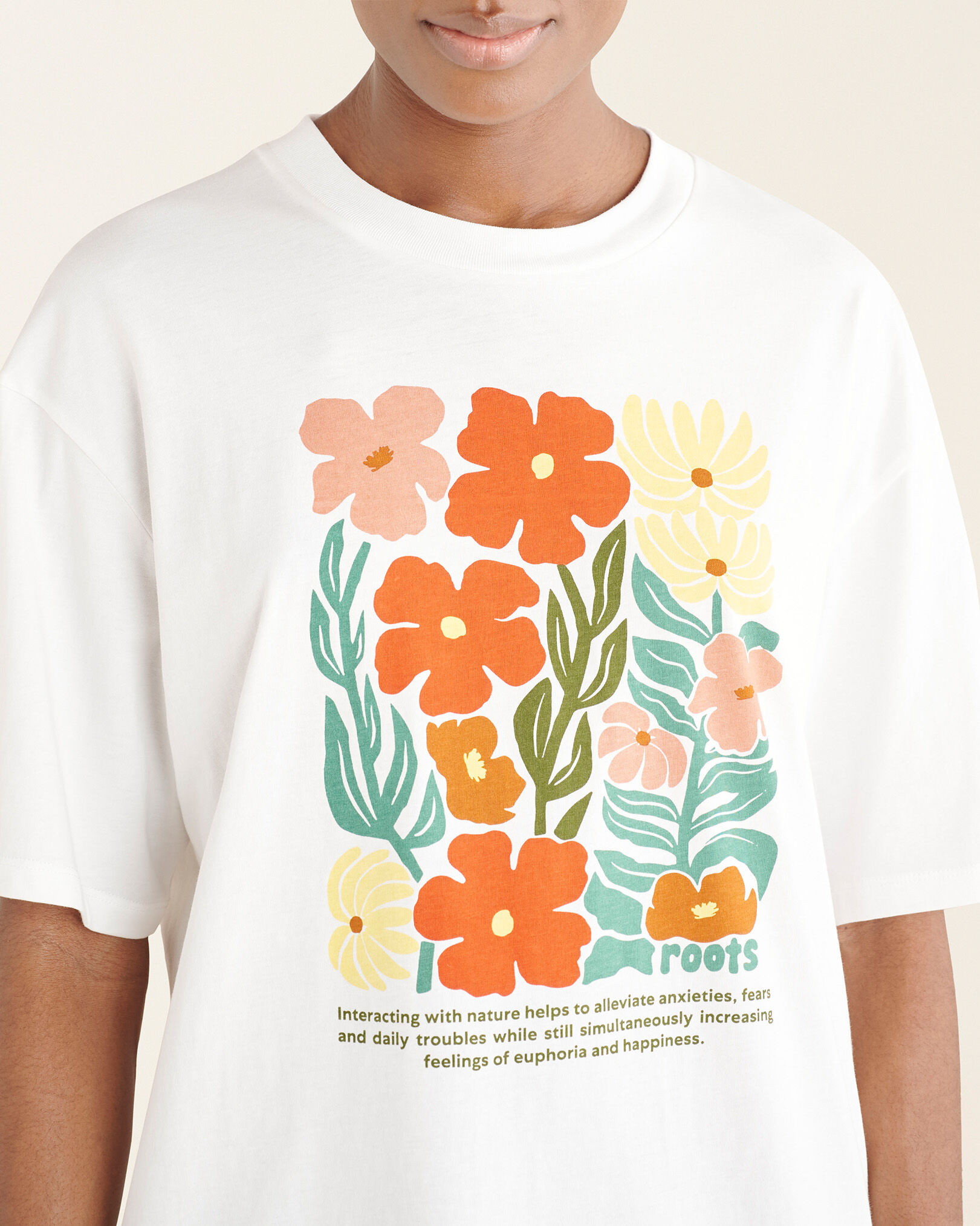 T shirt fleur femme sales