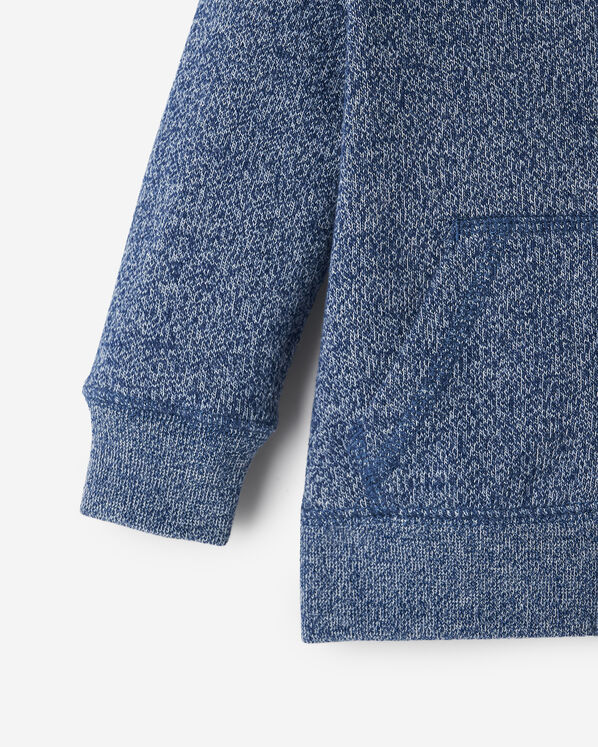 Chandail original à capuchon et glissière en coton bio pour bébés Chandail original à capuchon et glissière en coton bio pour bébés