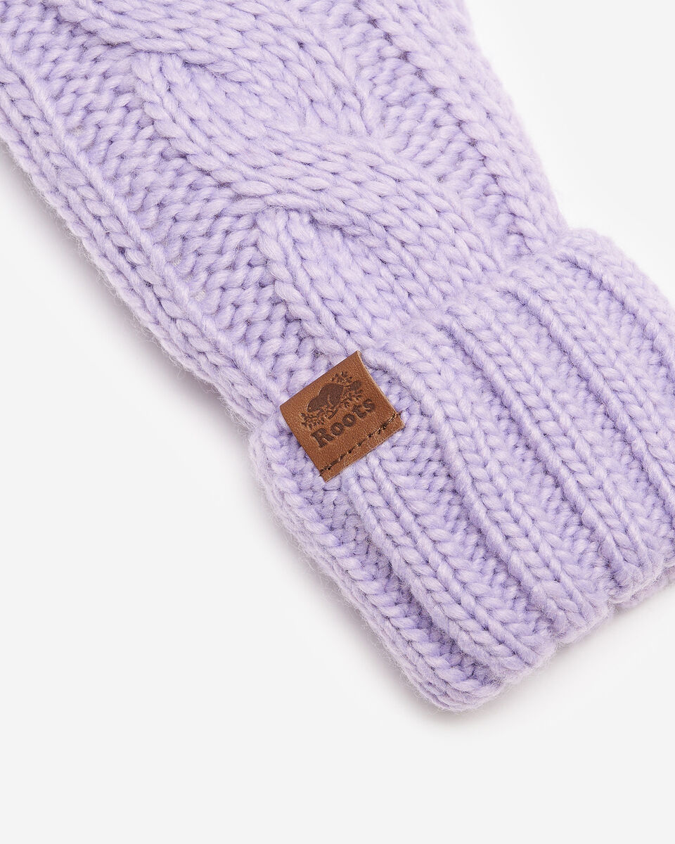 Mitaines en tricot torsad&eacute; Olivia pour adulte